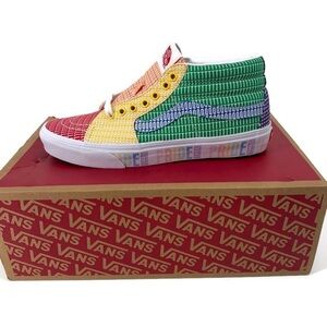 NIB Vans Pride Multi Rainbow and White High Shoes Unisex LGBTQ